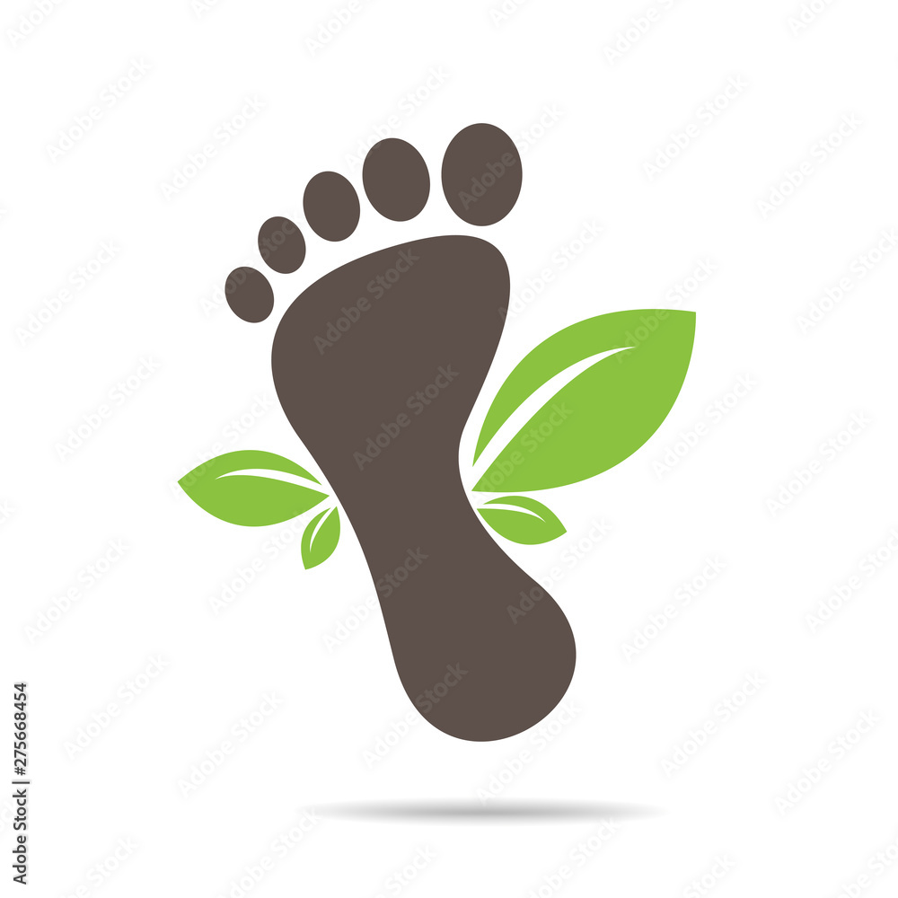 footprints of green leaves organic health and beauty care design footprints of green leaves organic health and beauty care design