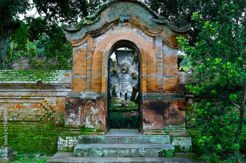  Stone carved statue of garuda in hindu temple in Bali-Indonesia