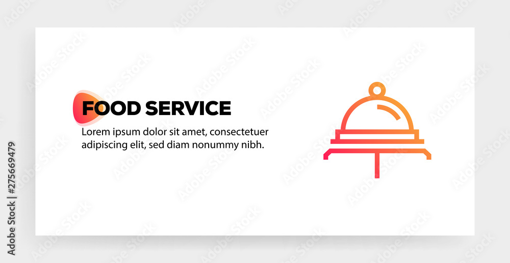 FOOD SERVICE ICON CONCEPT FOOD SERVICE ICON CONCEPT