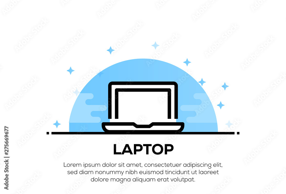 LAPTOP ICON CONCEPT LAPTOP ICON CONCEPT