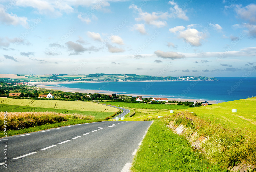 Φωτογραφία splendid landscape of the coast in the north of France