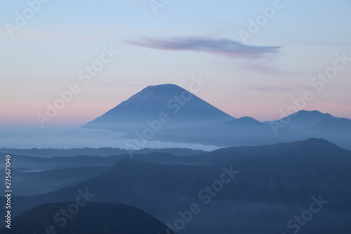 the sunrise at mt.Bromo in indonesia