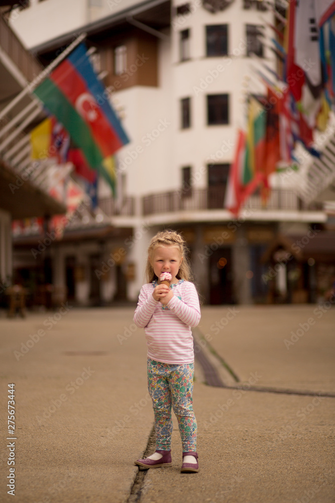 little girl eating ice cream little girl eating ice cream