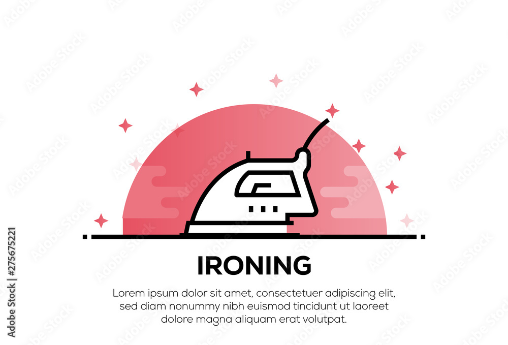 IRONING BOARD ICON CONCEPT