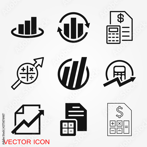 Accounting vector icon. Business and financial symbol