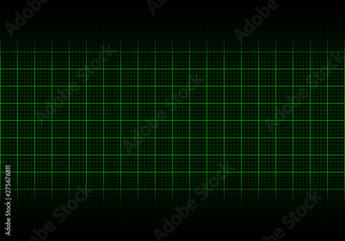 Abstract green grid light. Technology background