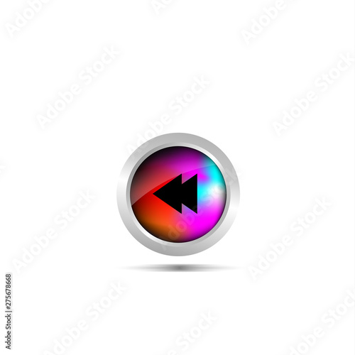 audio player buttos functions vector designs