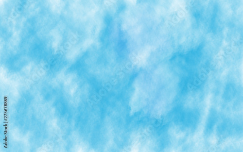 light blue water colour abstract background with copy space for text