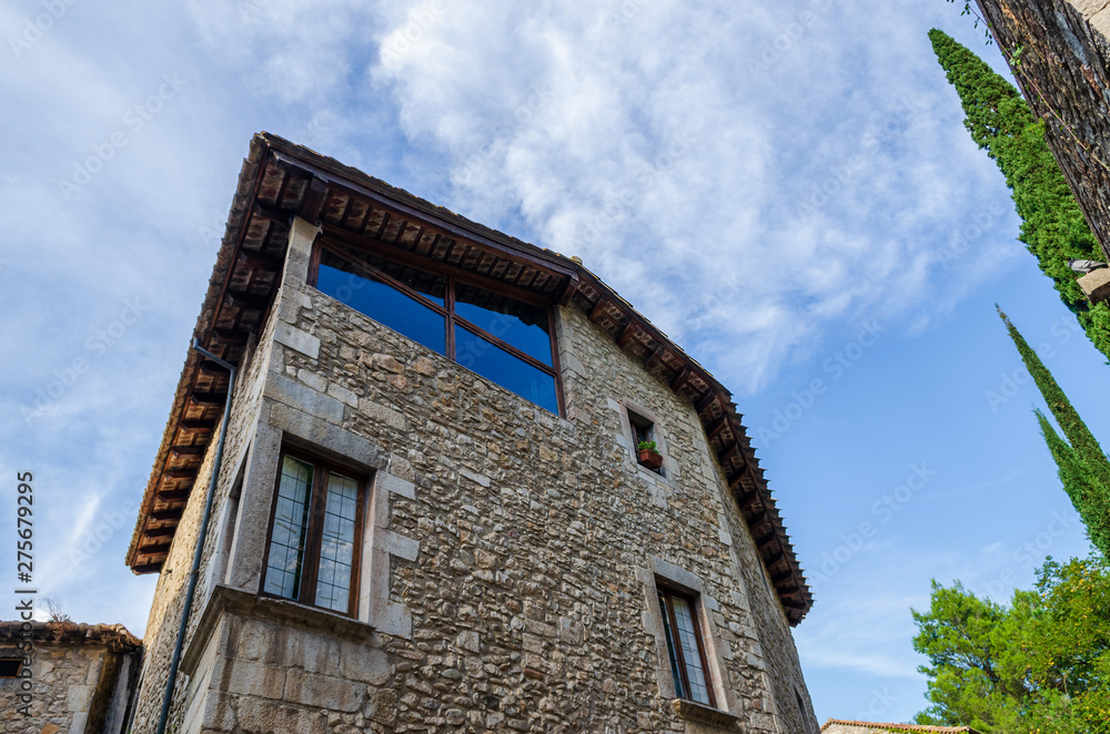 ancient stone house in old town Gerona ancient stone house in old town Gerona