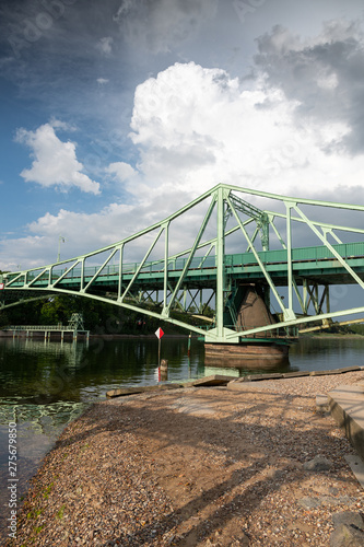 Historical rotary bridge in Liepaja, Latvia.