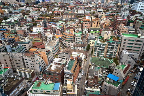 The cityscape of Gangnam-gu, Seoul.