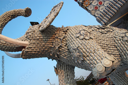 statue of an elephant in vientiane (laos) photo