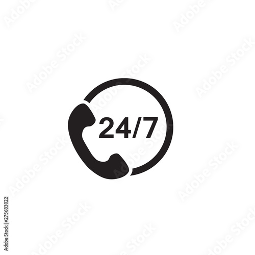 24 7 call center support icon