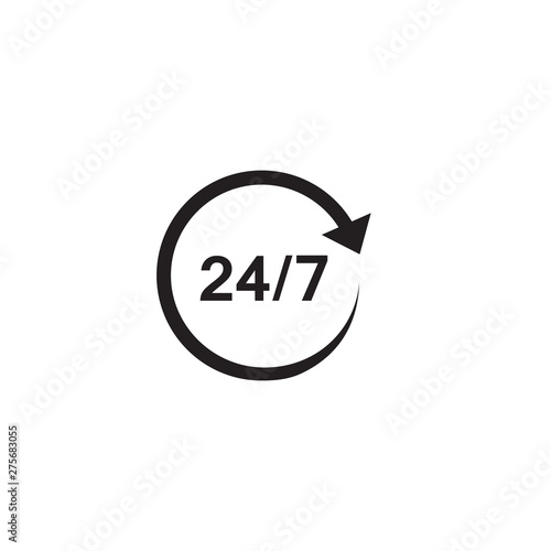24 7 call center support icon