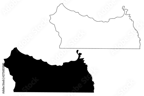 Kolda Region (Regions of Senegal, Republic of Senegal) map vector illustration, scribble sketch Kolda map