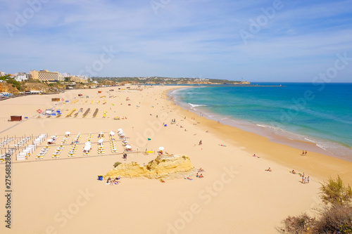 View on the beach Portimao in Algarve, Portugal. © Elena Krivorotova