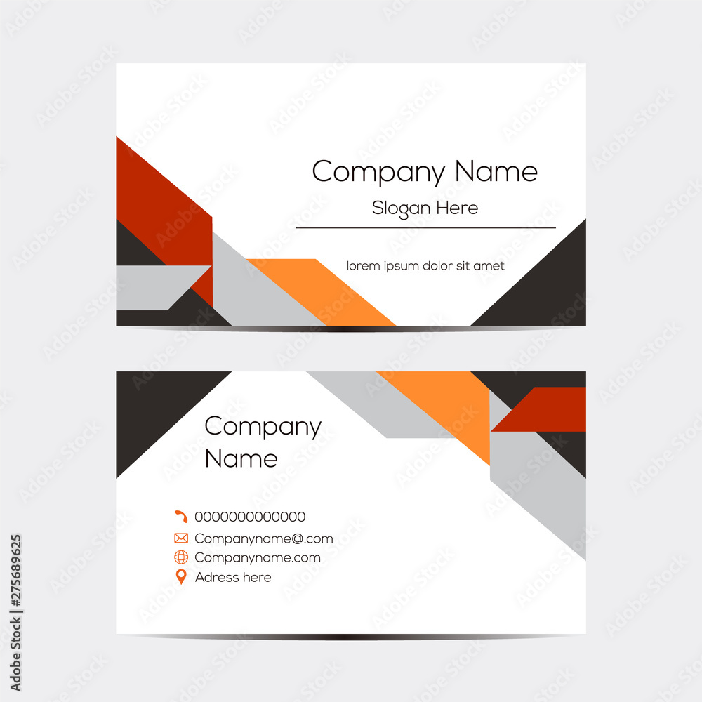 Vector design for Business Card. Abstract Background Vector Template