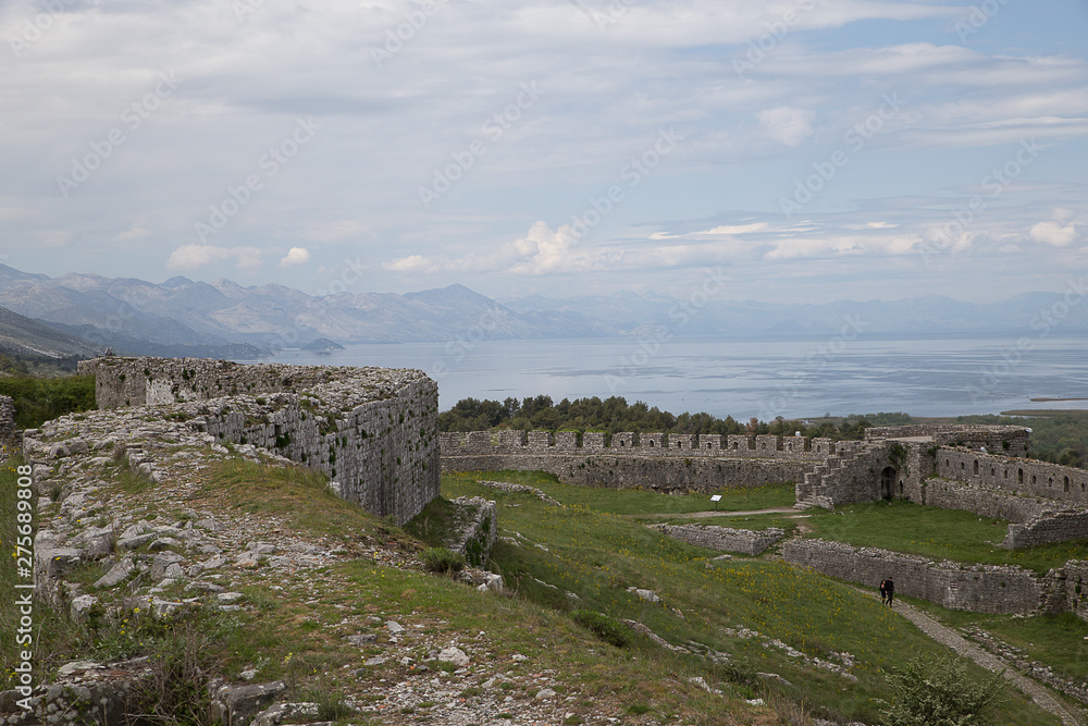 Blick auf die Burg Rozafa bei Shkodra, Albanien