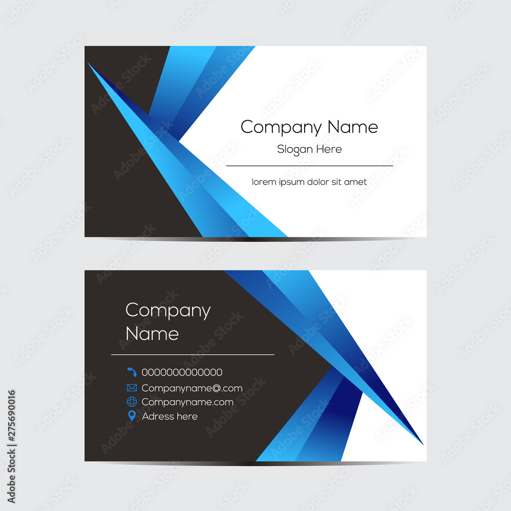 Fototapeta premium Vector design for Business Card. Abstract Background Vector Template
