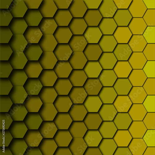 Vector illustration of seamless honeycombs pattern background.