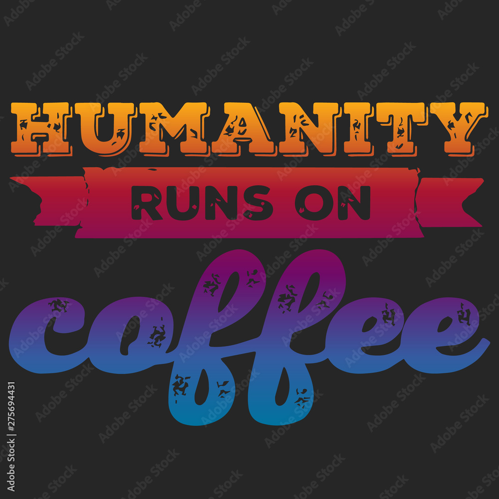Fototapeta premium Quote coffee cup typography. Depresso. Calligraphy style quote. Shop promotion motivation. Graphic design lifestyle lettering. Sketch hot drink mug inspiration vector. Coffee break.