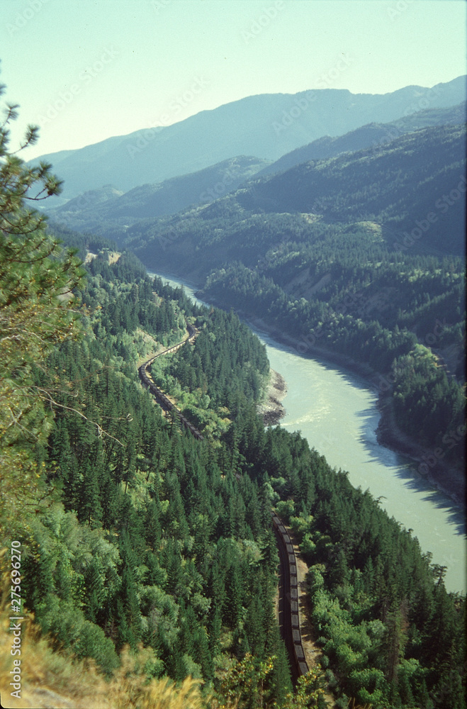 Railroad, transportation, oil shale, British Columbia, Canada
