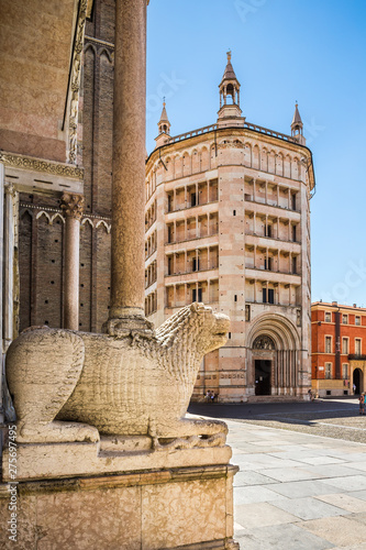 Main square of the city Parma, Italy photo