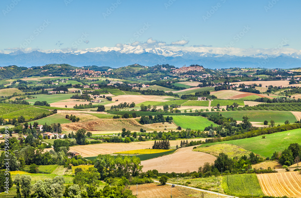 Country landscape of Monferrato