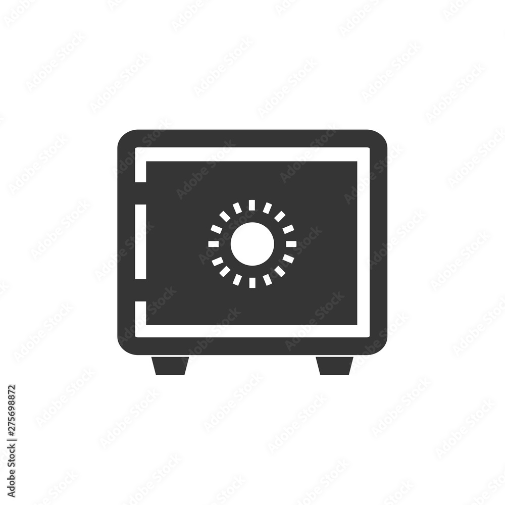 Bank vault icon template black color editable. Bank locker or security box symbol vector sign isolated on white background. Simple logo vector illustration for graphic and web design.