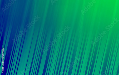 Green lines on blue background abstract background 