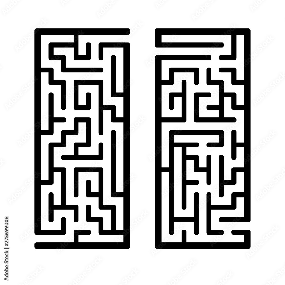 A set of mazes. Game for kids. Puzzle for children. Labyrinth conundrum. Find the right path. Vector illustration. A set of mazes. Game for kids. Puzzle for children. Labyrinth conundrum. Find the right path. Vector illustration.