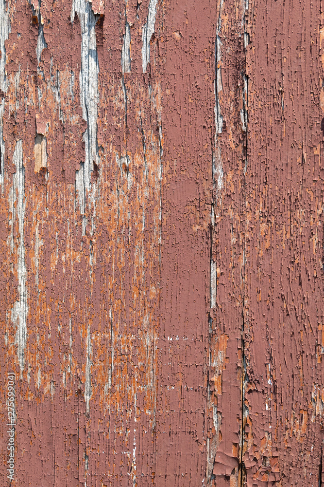 Red Painted Old Weathered Peeling Wood Texture Red Painted Old Weathered Peeling Wood Texture