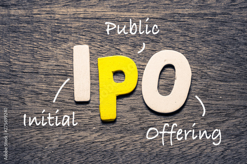 IPO Wood Letters Acronym