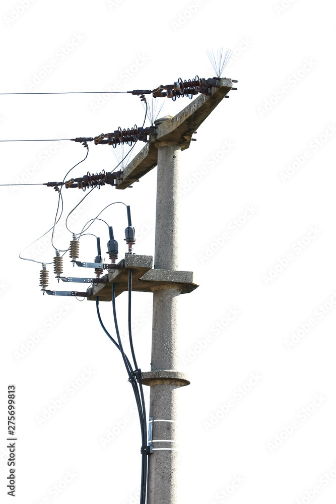 Obraz premium Alter Strommast aus Beton