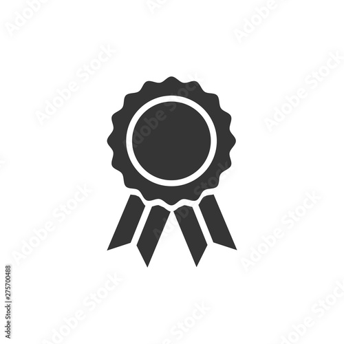 Medal icon template black color editable. Medal symbol vector sign isolated on white background. Simple logo vector illustration for graphic and web design.