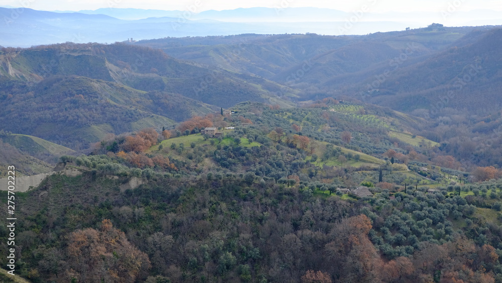 Obraz premium Civita di Bagnoreggio, Lazio, Viterbo, Italy Italia, Lazzaro Felice location
