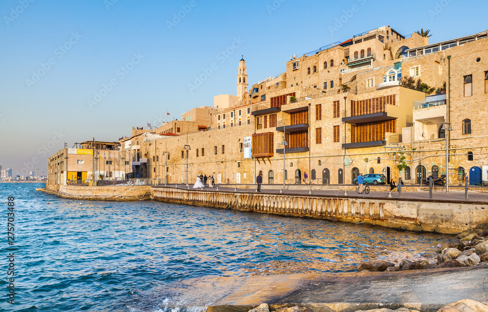 Old Jaffa Port and Tel-Aviv