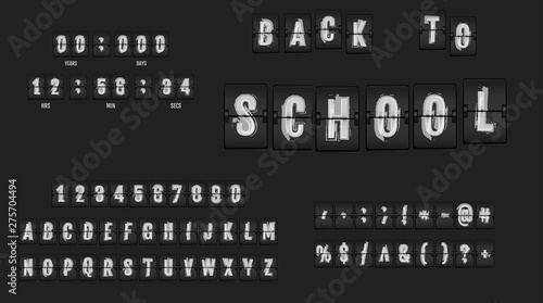 Back to school flip alphabet.