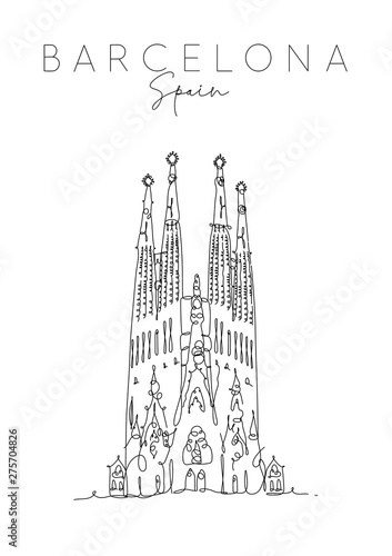 Poster Barcelona Sagrada Familia