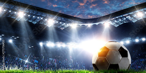 Full night football arena i...