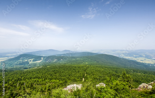 Fototapeta Naklejka Na Ścianę i Meble -  View of untouched wildlife. Mountains of the Czech Republic.