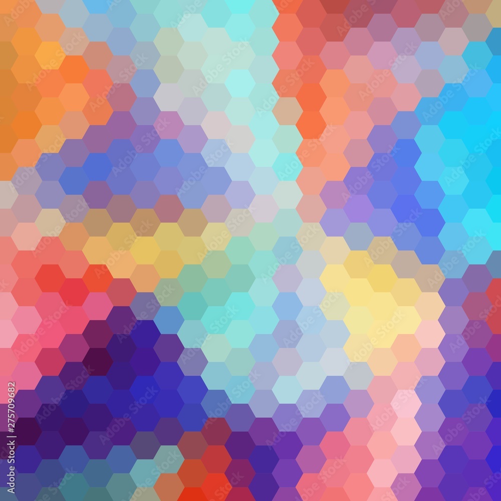color abstract background. hexagon design. polygonal style. vector illustration