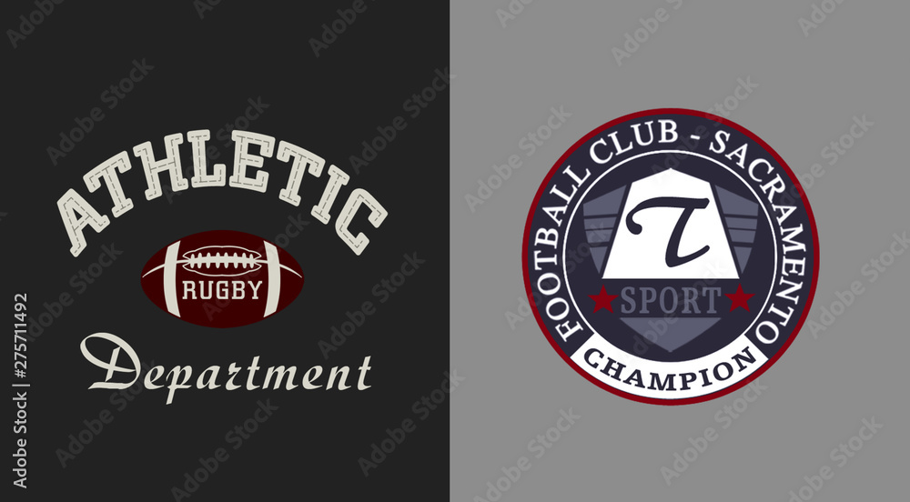 `athletic, department` typography, sporting tee shirt graphic