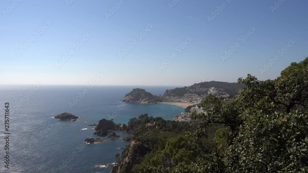 The Mediterranean sea on the coast braves a clear day The Mediterranean sea on the coast braves a clear day