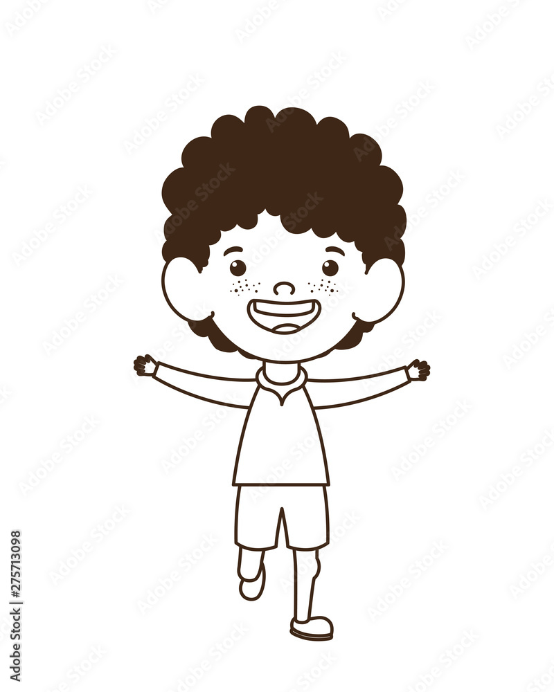 silhouette of baby boy standing smiling on white background silhouette of baby boy standing smiling on white background