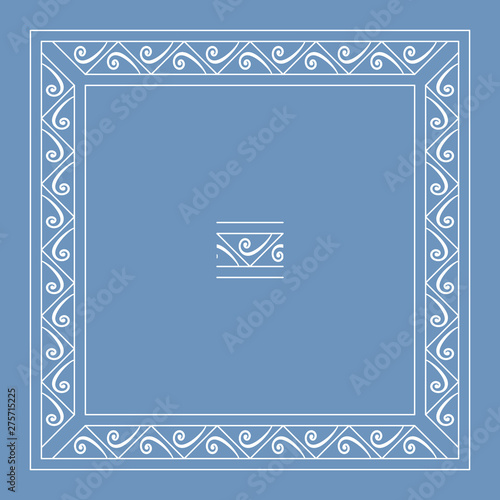 vintage frame church slavonic ornament