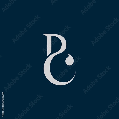 Letter B BC icon logo.Creative initial BC logo design inspiration	