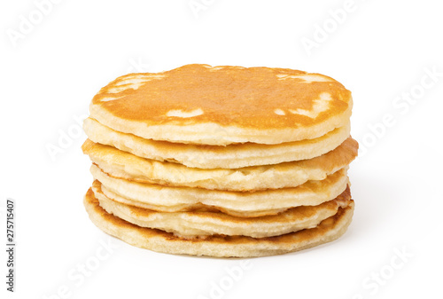 pancakes on a white photo