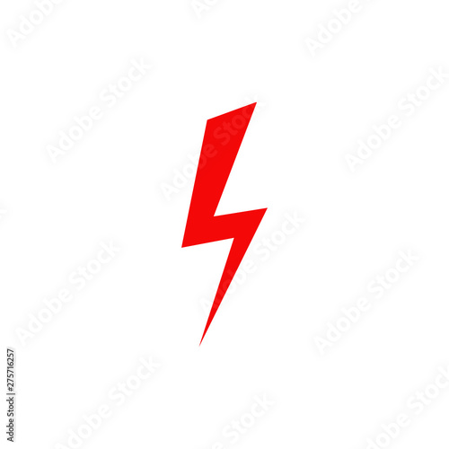 Flash lightning bolt logo design vector template