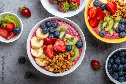 Konstfotografi Healthy acai smoothie bowl